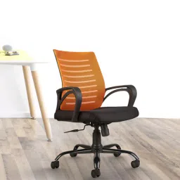 cellbell Desire Breathable Mesh Ergonomic Chair in Orange Colour-picture-33