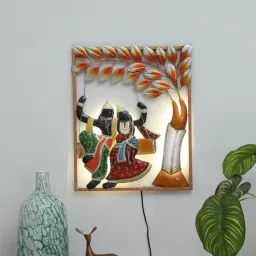 toughcrafts Iron Radha Krishna Frame Wall Metal Art-picture-29