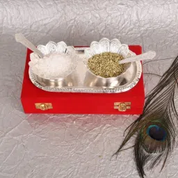 navya craft Bowl, Tray, Spoon Serving Set image 2