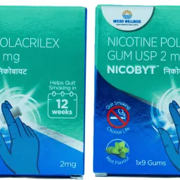 Nicotine Polacrilex Gum U.S.P 2MG - |Mint Flavoured| 9 Chewing Gums x Pack of 2 Smoking Cessations-14