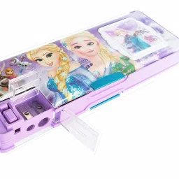 Angel Pencil Box with Heart Shape Pen Art Plastic Pencil Box-image-19