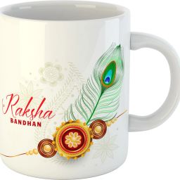 Gift Happy Raksha Bandhan For Brother And Sister Rakhi , Rakshabandhan , Set-016 Ceramic Coffee 330ml Ceramic Coffee Mug-image-18
