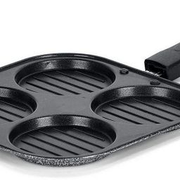 4in1 Mini Uttapam Tawa/Multi Snack Maker/Pancake Maker/Mini Grill pan B3 Paniarakkal 0.125 L capacity 19.5 cm diameter-picture-17