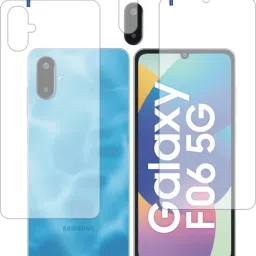 DESIBUZZ Front and Back Tempered Glass for SAMSUNG Galaxy F06 5G with camera lens protector-picture-20