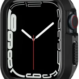 Spigen Rugged Armor Cover Case for Apple Watch Series 9/8/7 (45mm) | Series SE2/6/SE/5/4 (44mm) - Black-image-17