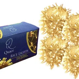 20 LEDs 10.5 m Yellow Steady String Rice Lights-20