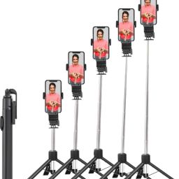Zohlo Stylish Expandable Selfie Stick Tripod: 67-inch Stand, Bluetooth 360° Gimbal Bluetooth Selfie Stick-image-64