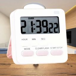 Digital White Clock-image-88