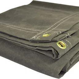 Heavy Duty Canvas Tarps Tent - For Waterproof 550 GSM UV Resistant, Rustproof (Size 12 ft x 12 ft)-image-3