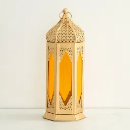 yellow Metal Hanging Lantern and home decoder and stylish Lantern metal metarial Yellow Metal Hanging Lantern-picture-7