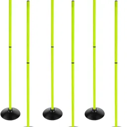 Rubber Base Pole 6 Rubber Base 6 Slalom Poles Two Piece Agility Pole-picture-34