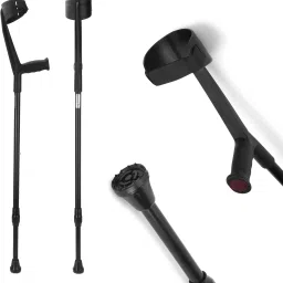 Elbow Crutch/Stick - Midnight Black Walking Stick-5