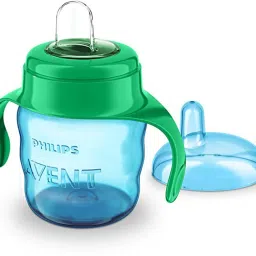Avent Classic Soft Spout Cup, 200ml (Green/Blue)-11