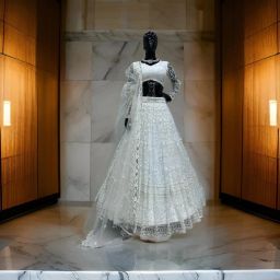 Embroidered Semi Stitched Lehenga Choli-image-95