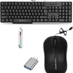 ZEBRONICS K20 Keyboard, Comfort Mouse, C-OTG, Cable Protector .(Set - 4). Combo Set-image-16