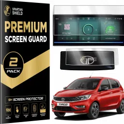 spartan shield Screen Guard for TATA TIAGO 2025 || XZ & XZ+ || 10.25 Inch Infotainment [Thin Corner] + Steering Cluster Protector || Anti Scratch | Water Resistant || TataTiago Car Digital Display Accessories [Not Tempered Glass]-image-34