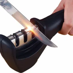 Kitchen Manual Knife Sharpener 3 Stage Sharpening Tools Knife Sharpening Steel-11