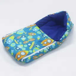 Baby Sleeping Bag| Baby Care With Zipper |100% Cotton (Rocket) Sleeping Bag-image-2