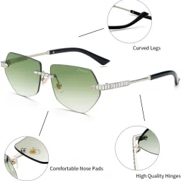 grey jack UV Protection, Gradient Retro Square Sunglasses (54) image 4