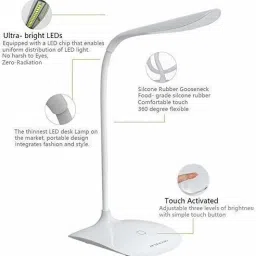 rexburg LED Desk Lamp |Touch On/Off Switch Desk Lamp Study Lamp Study Lamp image 3