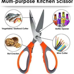 Multi-Function Kitchen Strong Chicken Bone Household Stainless Steel Sharp Cut Kill Fish Scissors Scissors-80