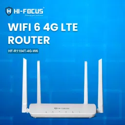 HI-FOCUS LTE 4G ROUTER/ Support 5G Sim/ Upto 150 MBPS Speed/ Long Range coverage 4G Router 2.4 GHz 150 Mbps Wifi Speed Single Band External Antenna Ethernet (Cable Broadband), Access Point Mode image 2