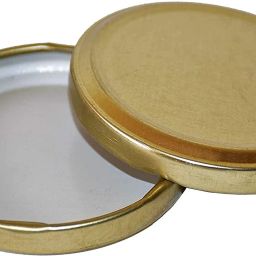 63mm Lids For Glass Jars,Rust-proof, LeakProof Airtight Metal Cap (12PCS-GOLDEN) 3.1 inch Lid Set-14