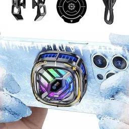 FAVSTORE X76 Pro Magnetic Phone Cooler – Lightweight & Fast Cooling for iPhone & Android 1 Fan Cooling Pad-24