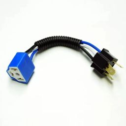 H4 Car Motorcycle Headlight Ceramic Bulb Holder Female To Male Socket 2 Pcs Car Bulb Holder-10