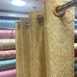 152.4 cm (5 ft) Polycotton Room Darkening Window Curtain Single Curtain-image-35