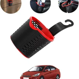 Multiuse Car Seat 3R Black/Red Convenient Basket For Extra Storage -293 Car Storage Bag & Bin-image-64