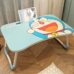 blueaprol Doraemon Cartoon Folding Study Table Engineered Wood Study Table image 2