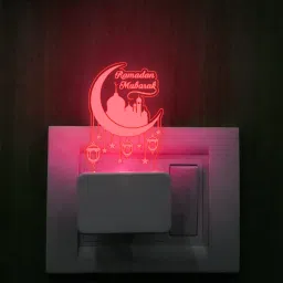 Ramadan Mubarak Night lamp 7 Color Changing Plug Night Light Night Lamp-image-68
