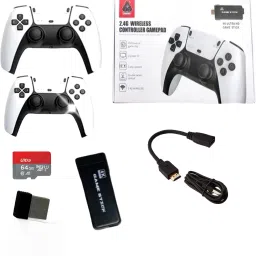FANSEEKART Game Stick 4k HD Tv Video Game 2.4G with Two wireless controller Limited Edition-25