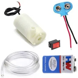Science Project Kit Dc Mini Water Pump With Pipe / 9v Battery for Students /Kids Educational Electronic Hobby Kit-2