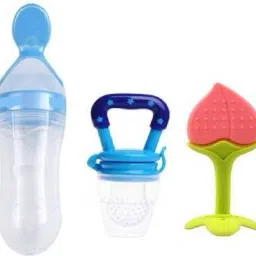 Baby Fruit Nibbler, Teether/Soother & Spoon Feeder For feeding - Silicone-image-20