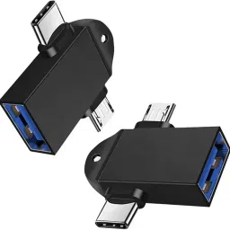 Iqoniqe USB Type C, Micro USB, USB OTG Adapter-24