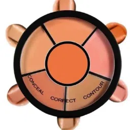 Pro Concealer Palette Waterproof With Full Coverage 6-IN-1 Warms Shades 02 Concealer-3