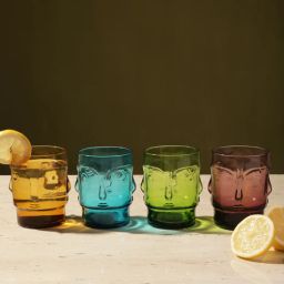 the decor mart Assorted Malibu Short Tiki Glass 400ml (Set of 2) Cocktail Glasses-picture-45