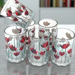 crockware (Pack of 6) ZnEA_6PCS_gls_Florist-07_HH210 Glass Water/Juice Glass-picture-3
