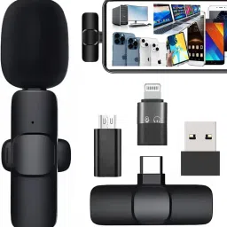 K8 Wireless Plug and Play Type C Coller Mic Supported Android/IOS Microphone-24