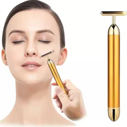 Flipkart SmartBuy Energy Beauty Bar Electric Vibration Facial Roller Waterproof Face Skin Care T-Shaped Anti Wrinkle Massager for Forehead Cheek Massager-image-7