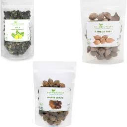 Dry Amla Baheda Harad combo -Dried Triphala Raw Digestion, Weight loss (100g*3) Seed-image-34