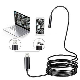IC Plus Endoscope Camera boroscope Snake Flexible IP67 Waterproof Camera 3 in 1 Type C USB, V Type Port & 6 led Light with 2 mtr Length Cable for Android pc and Note Book(App USB Camera) image 5