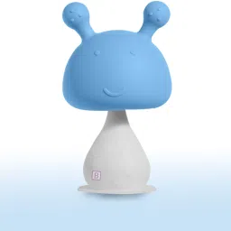 Baby Teether Toys Rattle Mushroom Shape, Baby Teether Silicone (Blue). Teether-picture-21