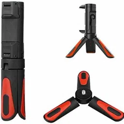Stela Foldable Portable 360° Rotating Mini Tripod Stand with Universal Mount for DSLR Camera and Mobile Phone Tripod Tripod-12