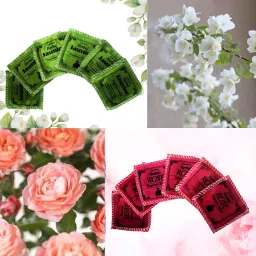 Mysore Jasmine and Rose Fragrance Sachet - 12 nos Potpourri-image-87