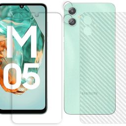 MUTAALI Front and Back Tempered Glass for Samsung Galaxy M05 4G FRONT & BACK,CAMERA LENS PROTECTOR-image-65