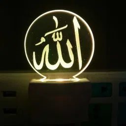 Multicolour 3D lamp Illusion Allah Islamic Design Night Lamp with 7 Color Changing Light Night Lamp-21