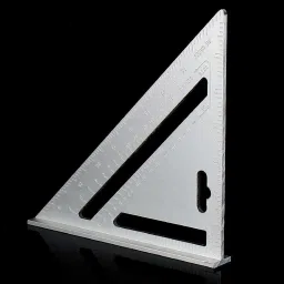 Aluminum Carpentry Speed Square Right Angle Triangle Protractor Scale Tri-Square-28